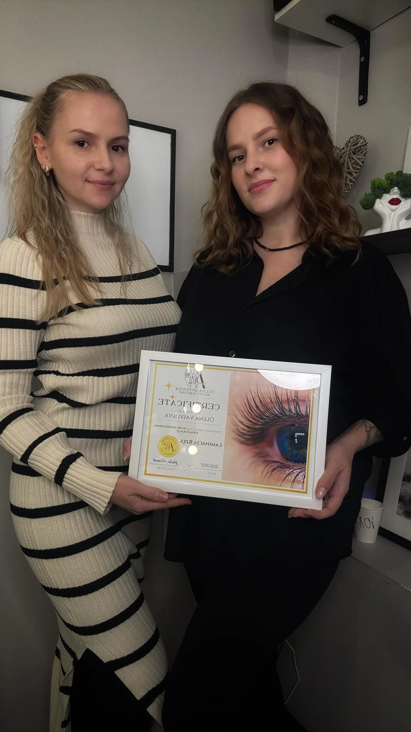 Юлія Автенюк із випускницею курсу Lami Maker з нуля в Познані